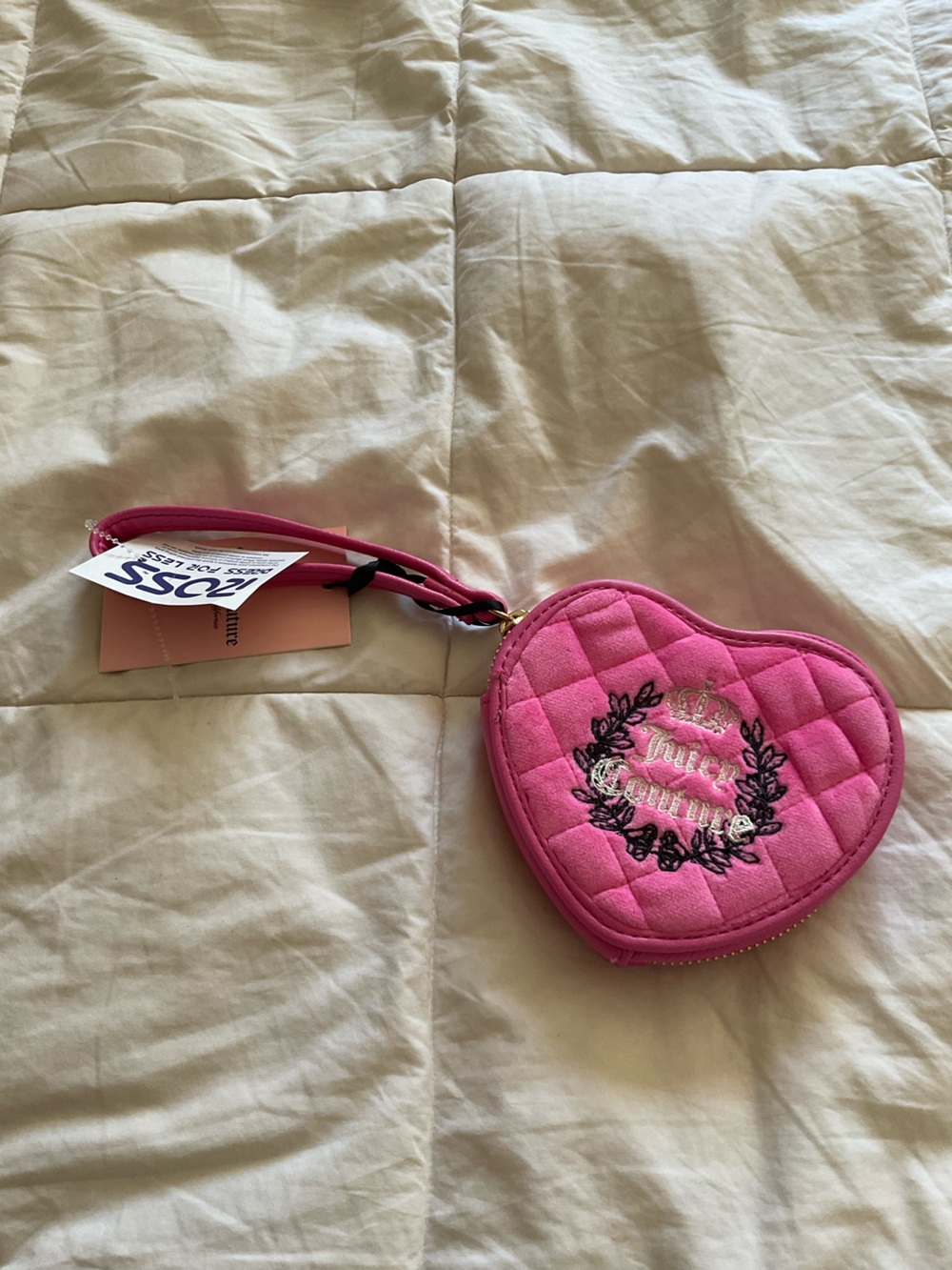 Pink Juicy Couture Heart Wristlet